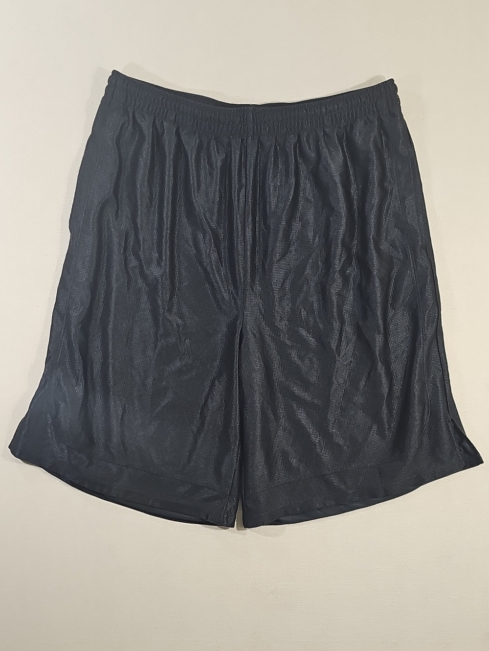 Champs Men's Black Athletic Mesh Shorts